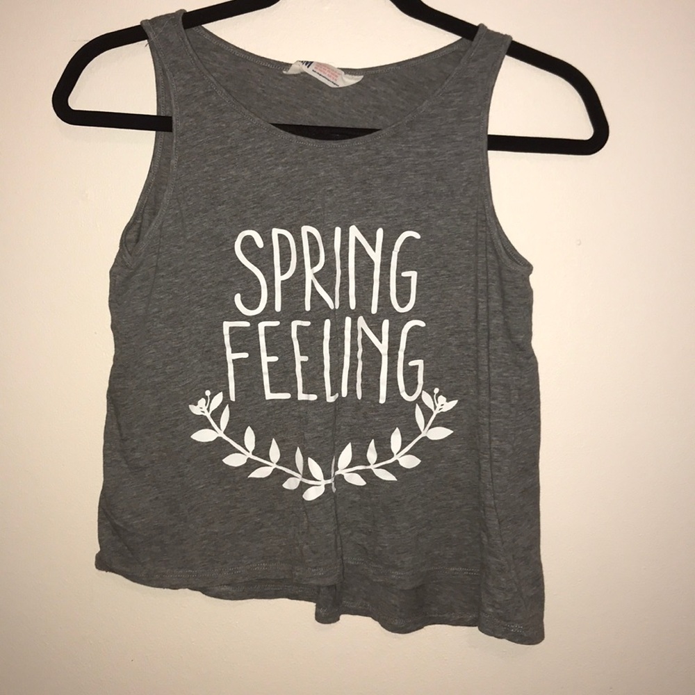 Gray h&m tank top